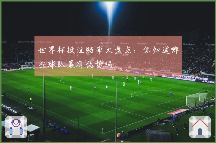 世界杯投注赔率大盘点，你知道哪些球队最有优势吗